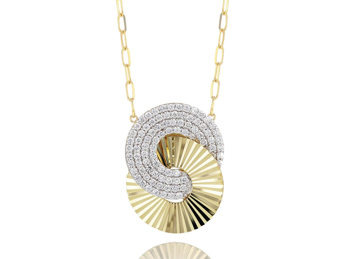 Large Aura Interlocking Necklace image 0