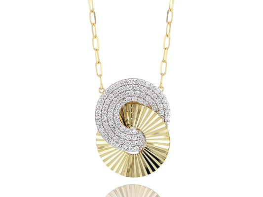 Large Aura Interlocking Necklace image 0