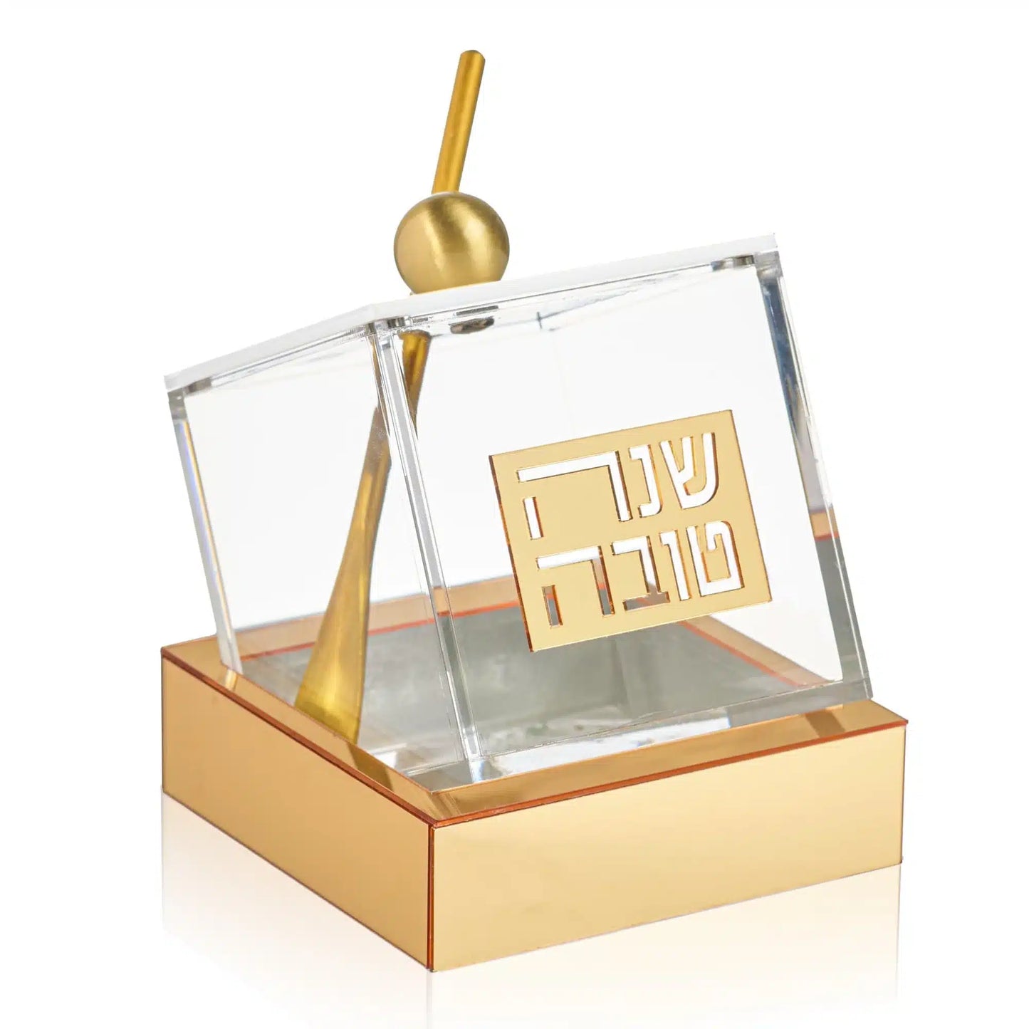 Tilt Honey Dish - Gold image