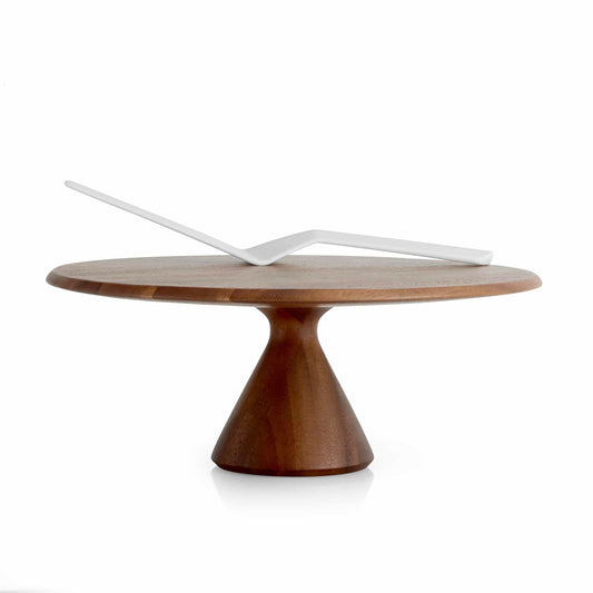 Nambe' Cake Plate with Server image 0