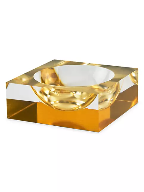 Lucite Bowl - Gold image