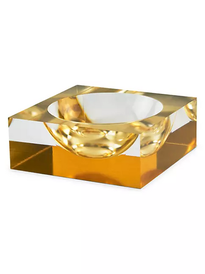 Lucite Bowl - Gold image