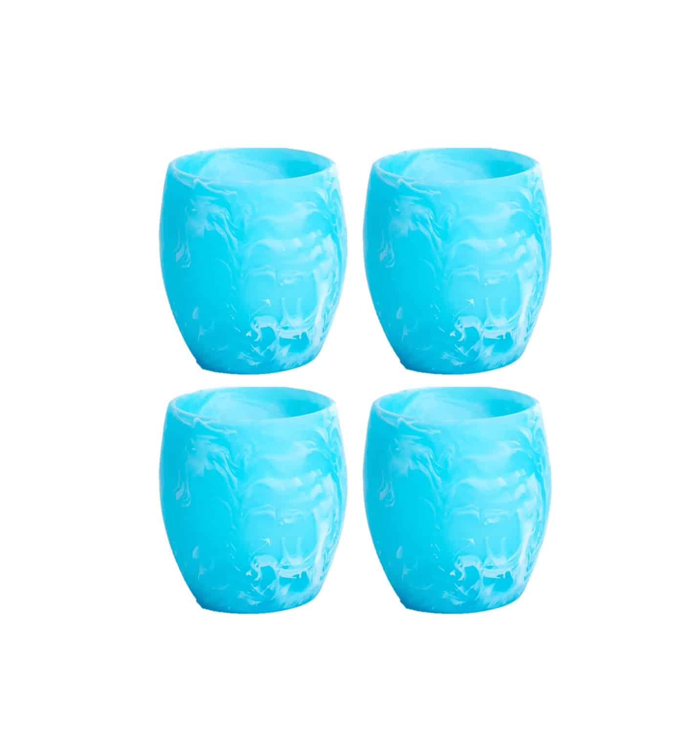 Nashi Home Swirl Tumblers Set of 4 - Aqua image