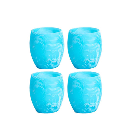 Nashi Home Swirl Tumblers Set of 4 - Aqua image
