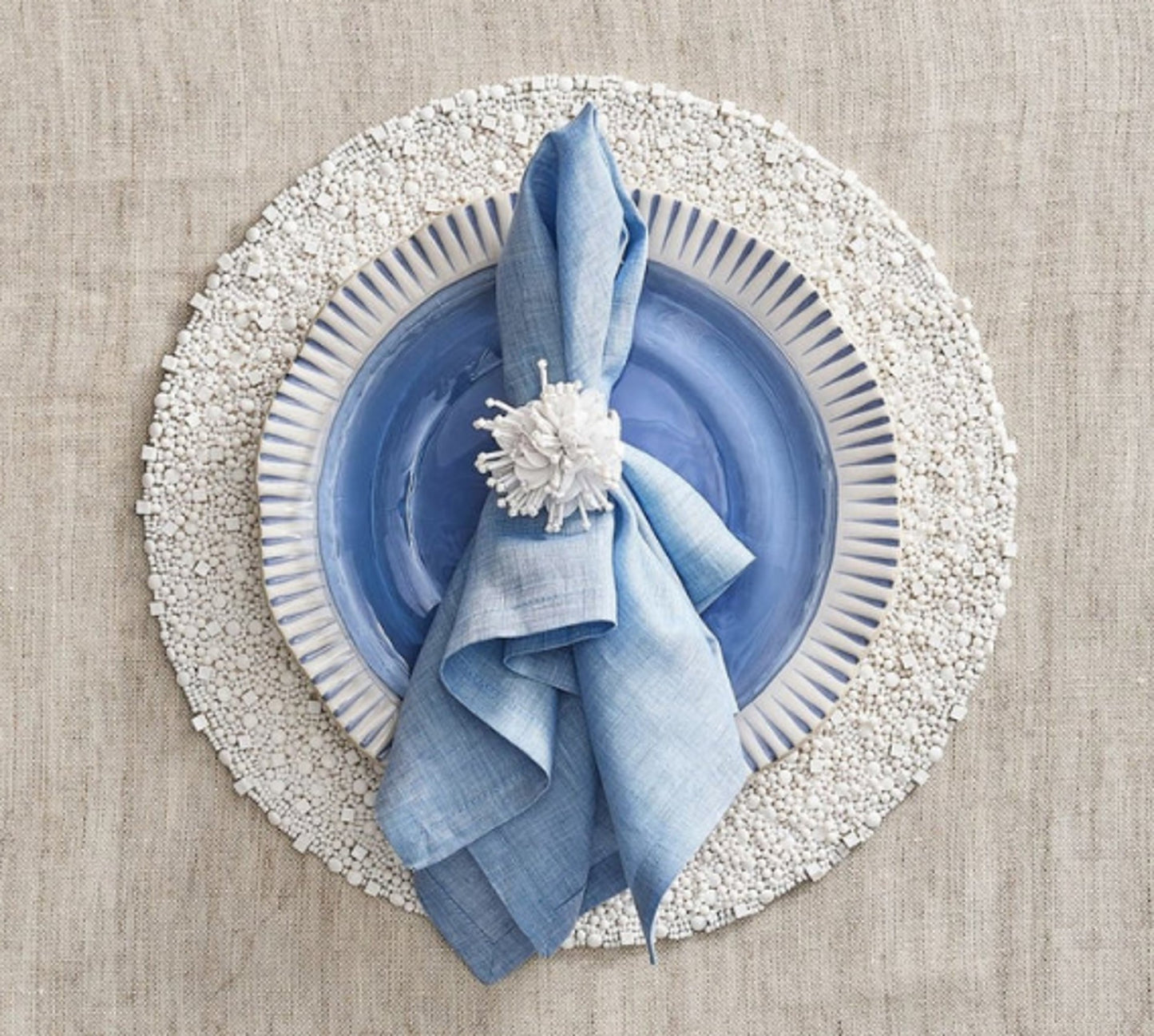 Kim Seybert White Bianco Placemat - Set of 4 image 1