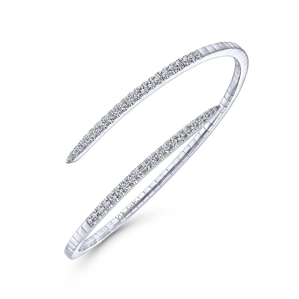14K Diamond Spiral Bracelet image 2