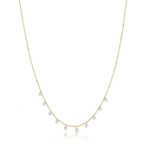 Diamond Bezel Drop Necklace image 0