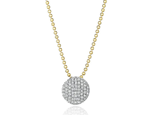 14K Diamond Infinity Necklace Large image 0