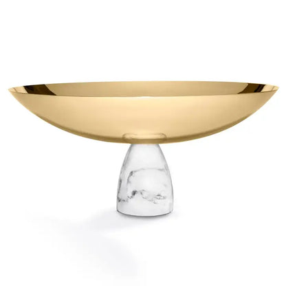 Coluna Marble Bowl - Fruit Bowl, Gold image