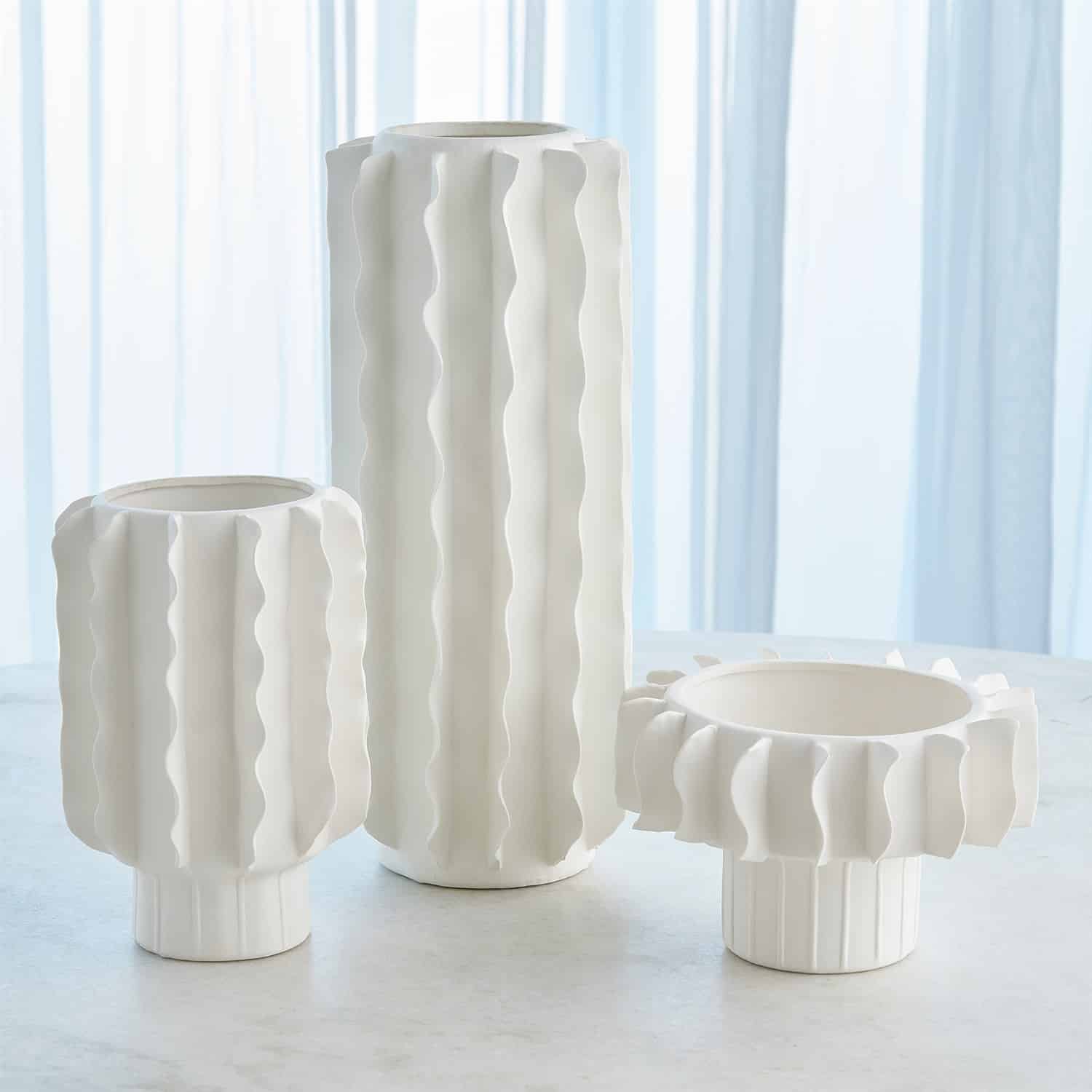 Matte White Vases image 0