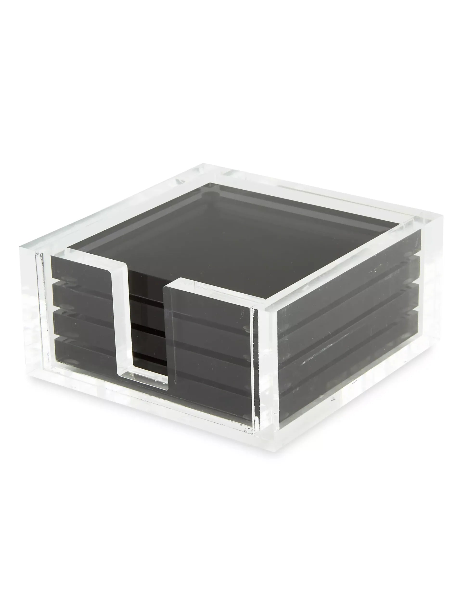 Lucite Coaster Set - Black image
