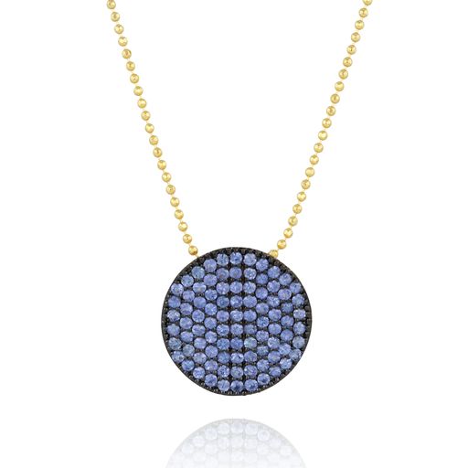 Denim Large Infinity Sapphire Necklace image 0