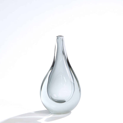 Stretched Neck Vase - Grey - Small image