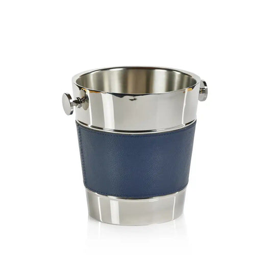 Laguna Double Nickel & Leather Wall Wine Cooler image 0