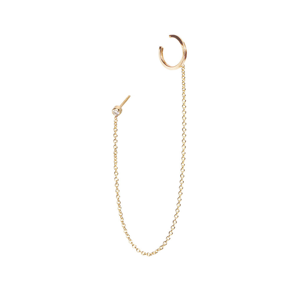 14K Chain Ear Cuff image 0