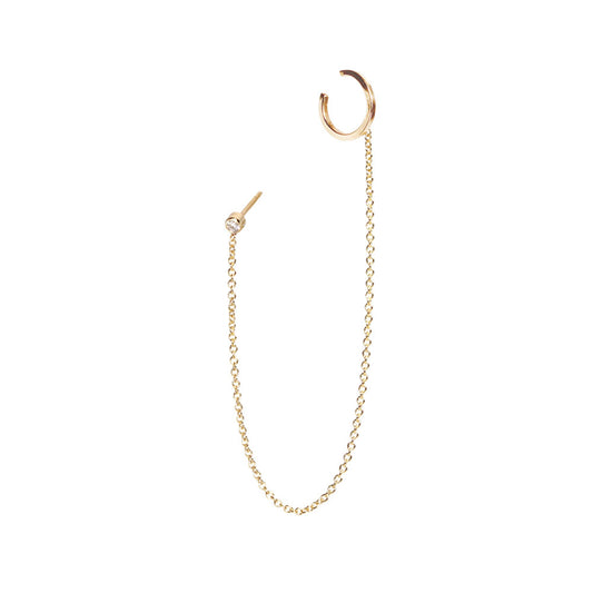 14K Chain Ear Cuff image 0