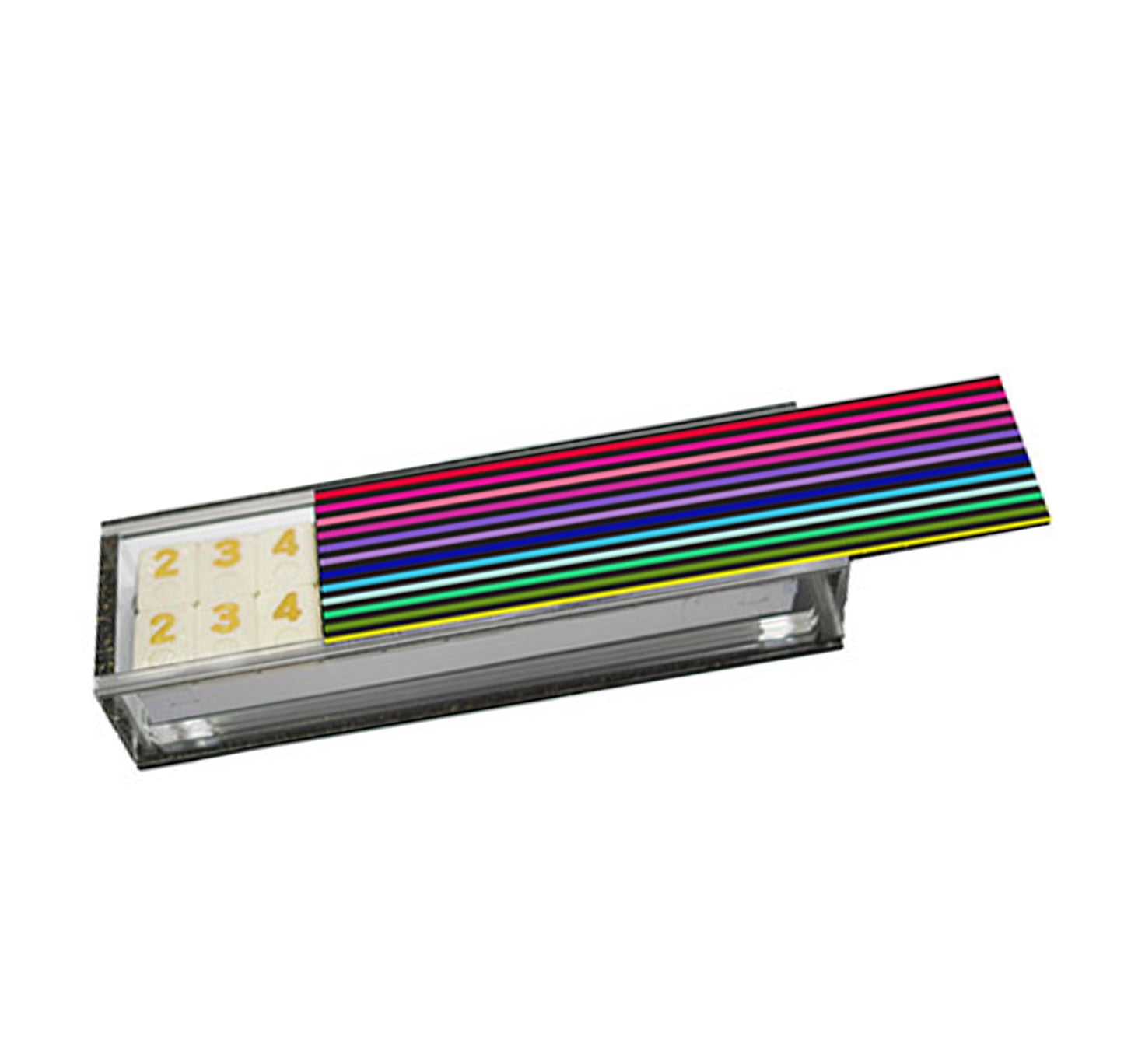 Acrylic Rummy Kub Set - Colorful Stripes image