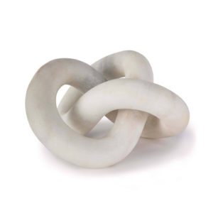 White Marble Wrap Sculpture image 0