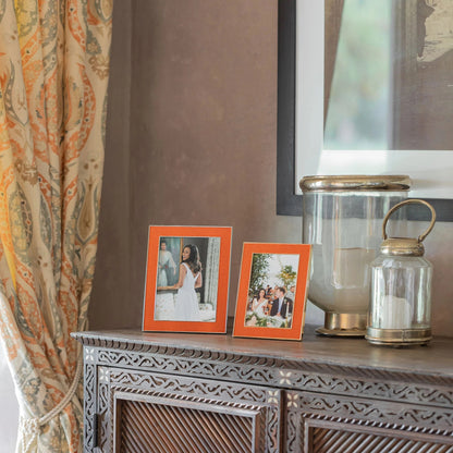 Orange Snake & Silver Frame image 1