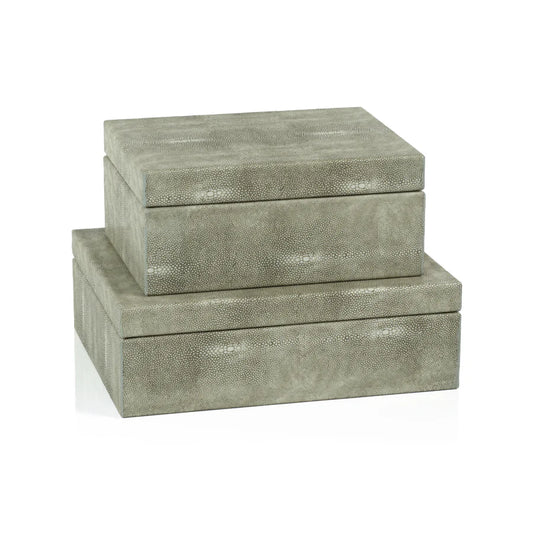 Moorea Shagreen Leather Box image 0