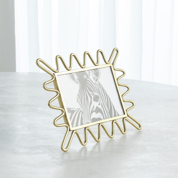 Ric Rac Gold Mirror Frame - 5x7 image