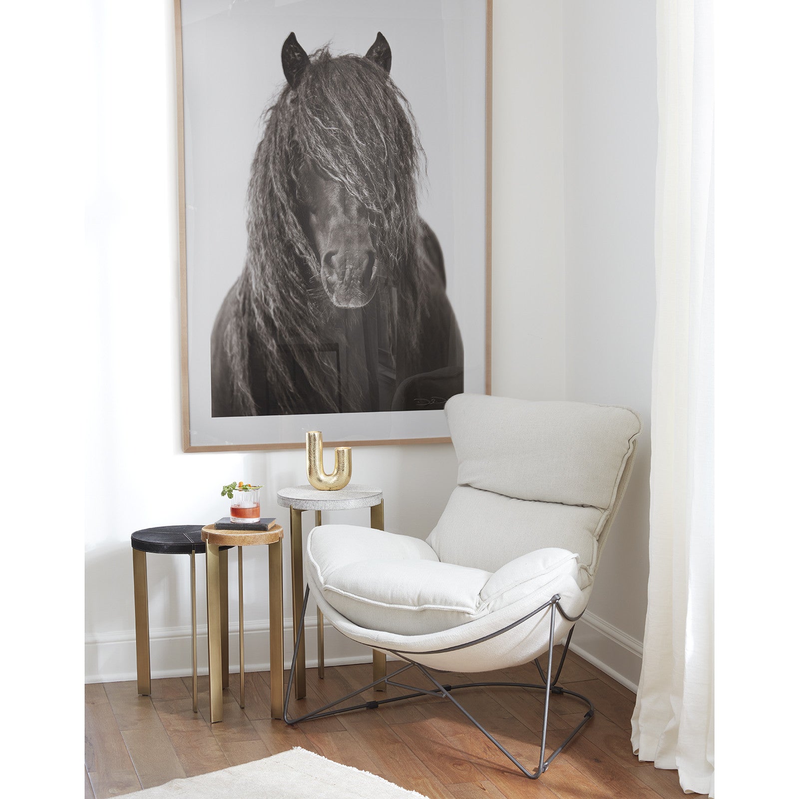 Andres Hair on Hide Mixer Table Set image 1