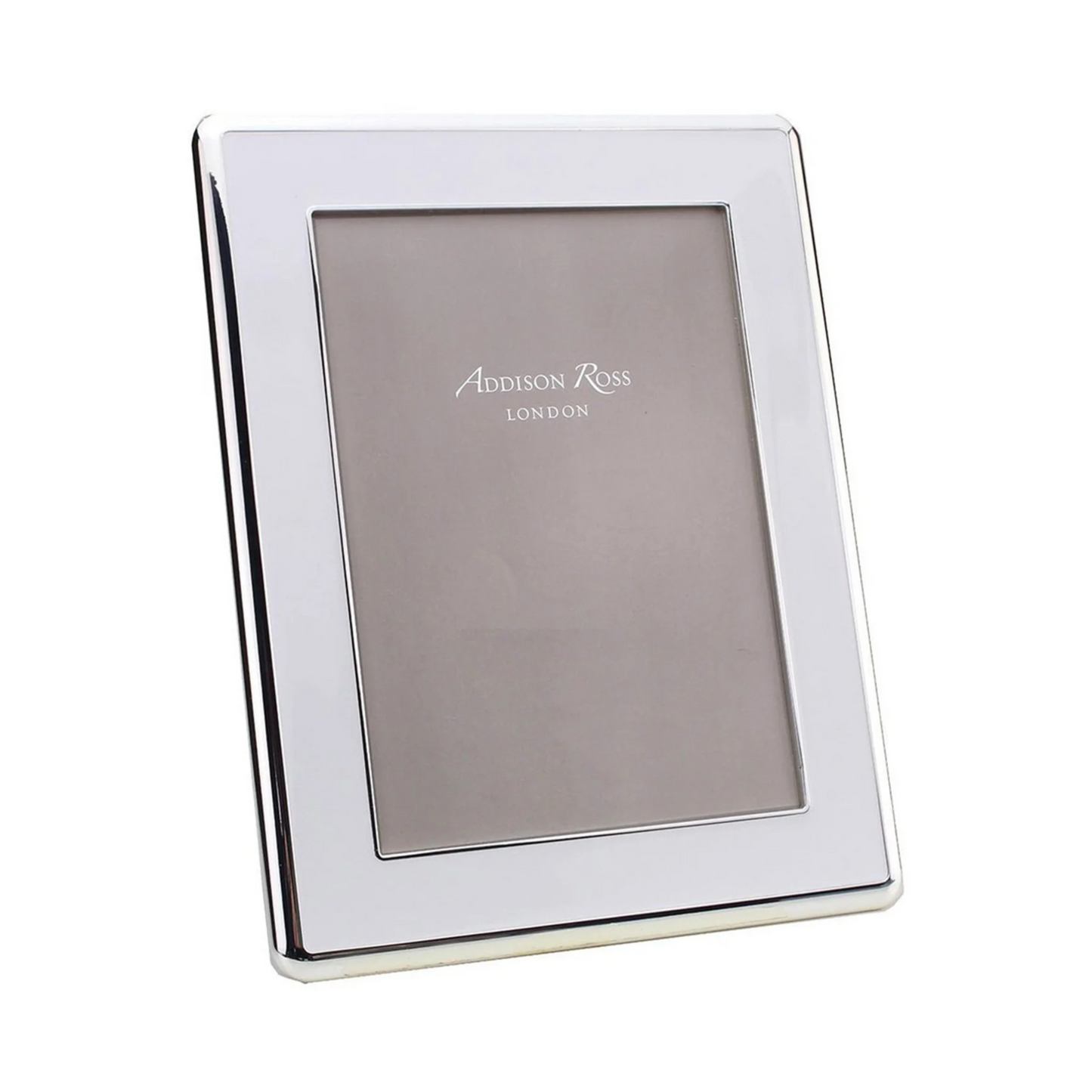 Addison Ross Curved Enamel Frame - 4x6, White/Silver image
