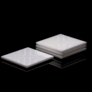 AVF White Chevron Coaster Set image 0