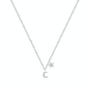 Mini Moon and Star Necklace image 0