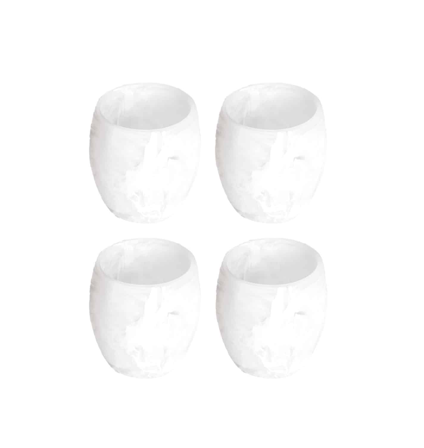 Nashi Home Swirl Tumblers Set of 4 - White image