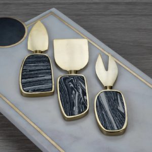 Black and Gold Cheese Tool Set image 0