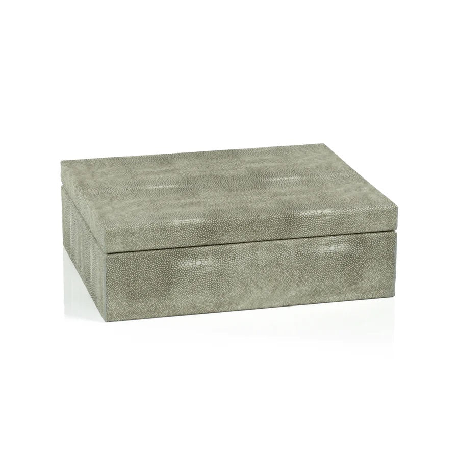 Moorea Shagreen Leather Box - Large image