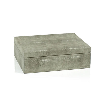 Moorea Shagreen Leather Box - Large image