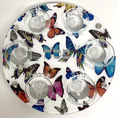 Seder Plates with Glass Bowls image 2