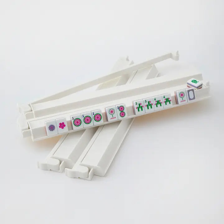 Mahjong Rack & Pusher Set - White image