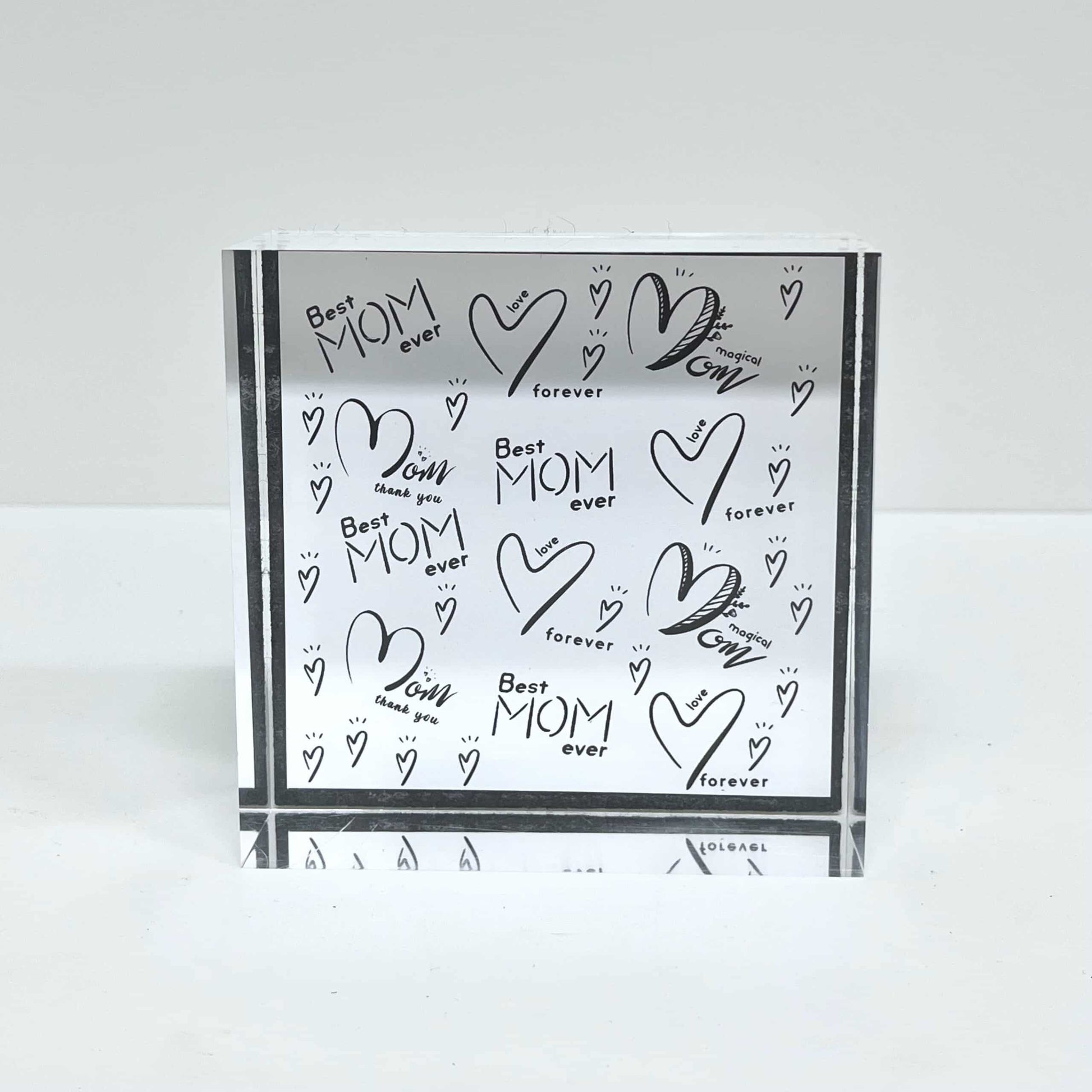 Mom Acrylic Paperweight - Best Mom Ever image