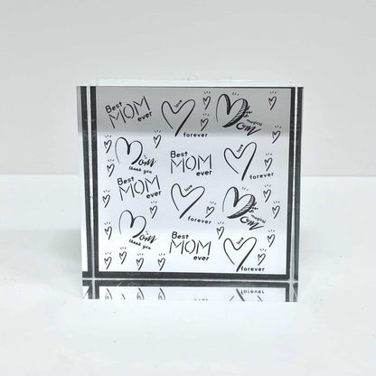 Mom Acrylic Paperweight - Best Mom Ever image