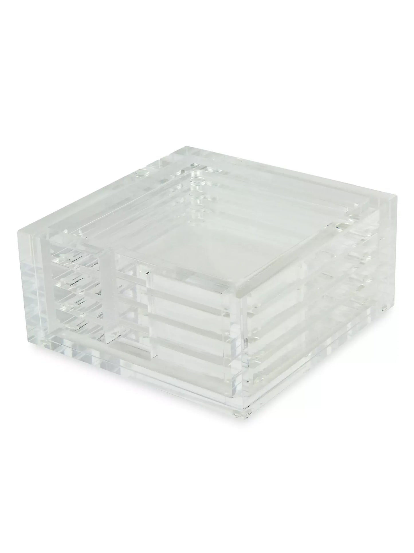 Lucite Coaster Set - Clear image