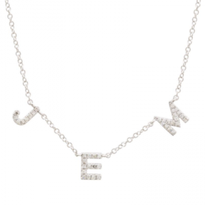 14k White Gold Custom Diamond Necklace image 0