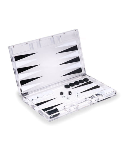 Tizo Acrylic Backgammon - Black/White image 0