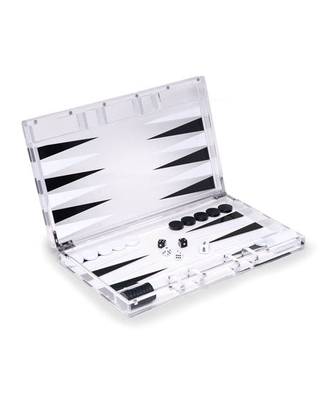 Tizo Acrylic Backgammon - Black/White image 0